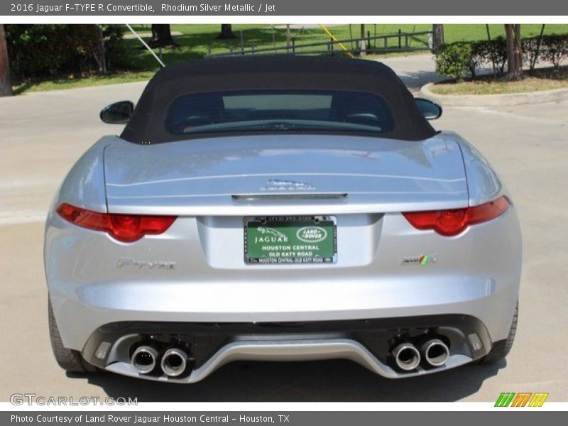 Rhodium Silver Metallic / Jet 2016 Jaguar F-TYPE R Convertible