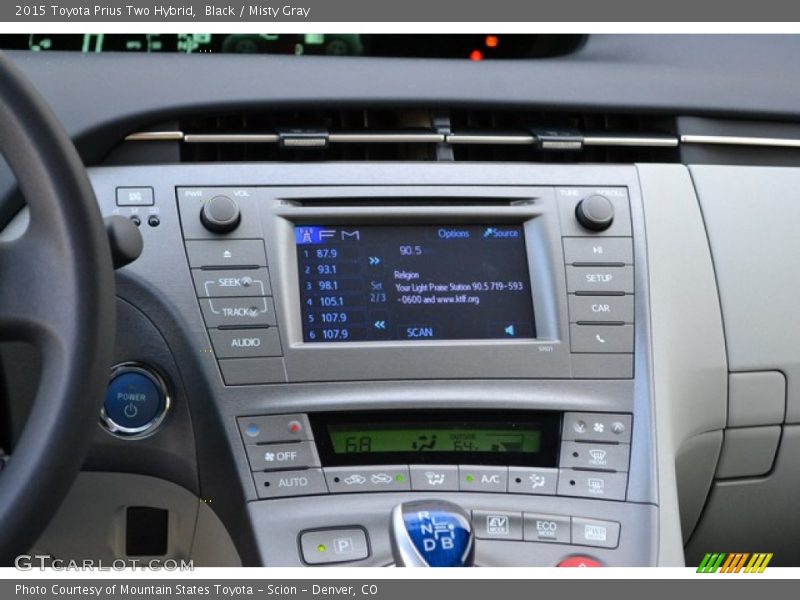 Black / Misty Gray 2015 Toyota Prius Two Hybrid