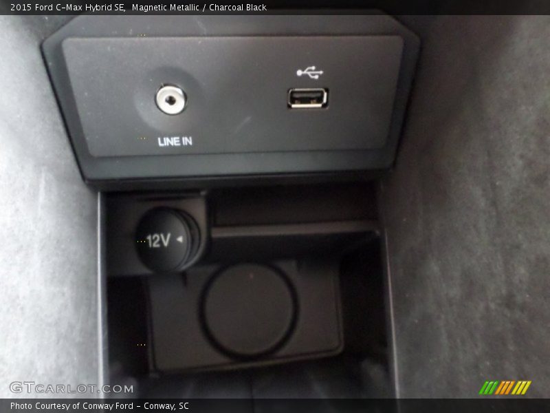 Magnetic Metallic / Charcoal Black 2015 Ford C-Max Hybrid SE