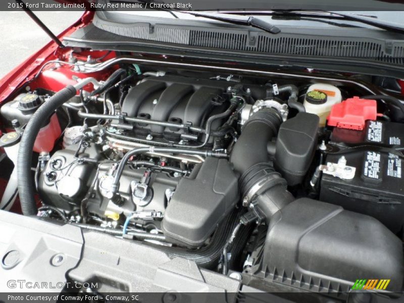 Ruby Red Metallic / Charcoal Black 2015 Ford Taurus Limited