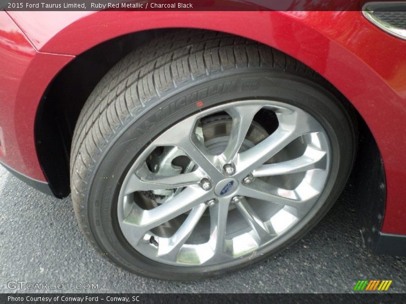 Ruby Red Metallic / Charcoal Black 2015 Ford Taurus Limited