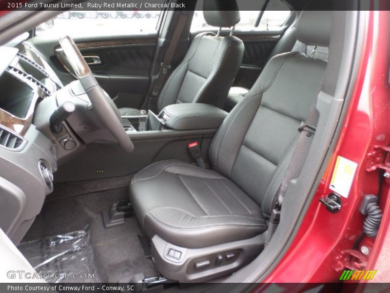Ruby Red Metallic / Charcoal Black 2015 Ford Taurus Limited