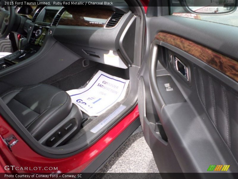Ruby Red Metallic / Charcoal Black 2015 Ford Taurus Limited