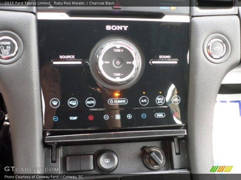 Ruby Red Metallic / Charcoal Black 2015 Ford Taurus Limited