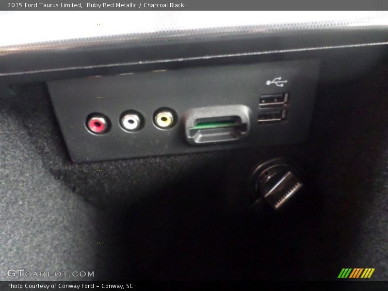 Ruby Red Metallic / Charcoal Black 2015 Ford Taurus Limited