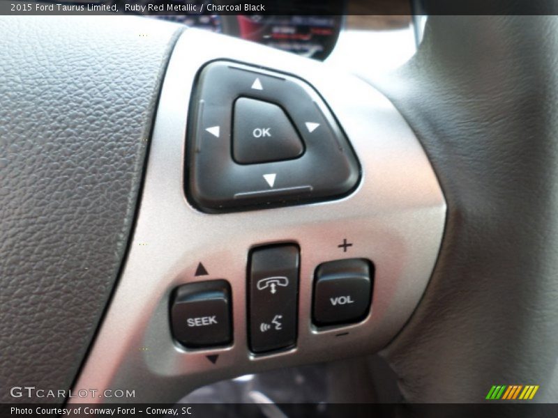 Ruby Red Metallic / Charcoal Black 2015 Ford Taurus Limited