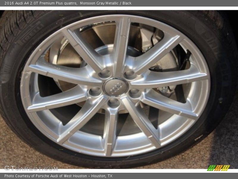Monsoon Gray Metallic / Black 2016 Audi A4 2.0T Premium Plus quattro
