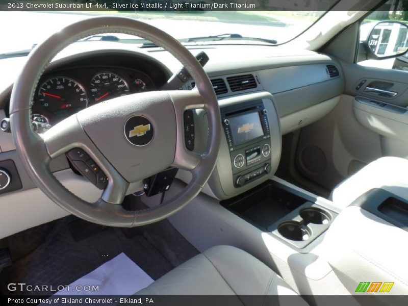Silver Ice Metallic / Light Titanium/Dark Titanium 2013 Chevrolet Suburban LT 4x4