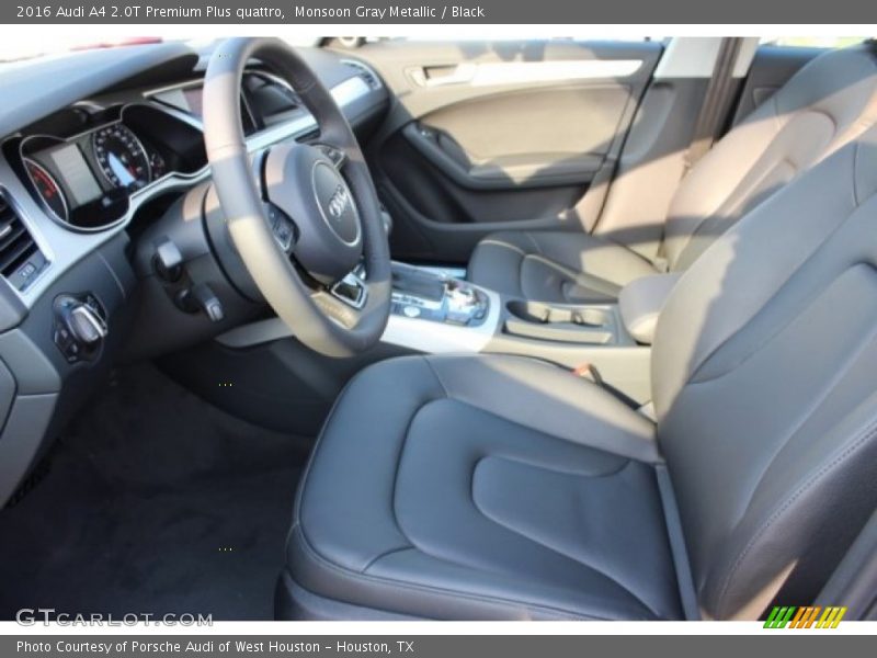Monsoon Gray Metallic / Black 2016 Audi A4 2.0T Premium Plus quattro