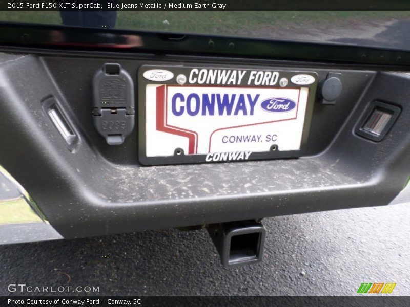 Blue Jeans Metallic / Medium Earth Gray 2015 Ford F150 XLT SuperCab