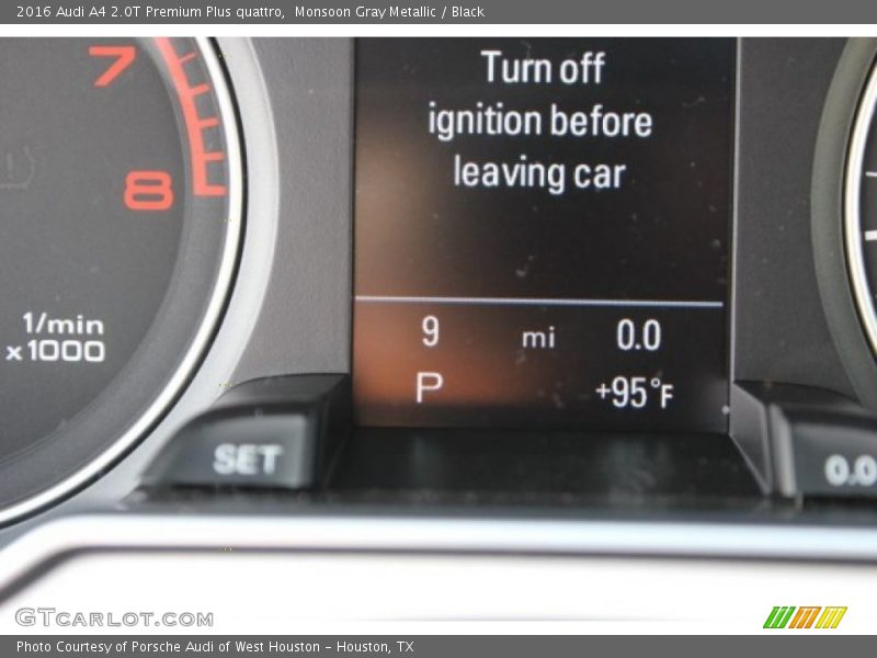 Monsoon Gray Metallic / Black 2016 Audi A4 2.0T Premium Plus quattro