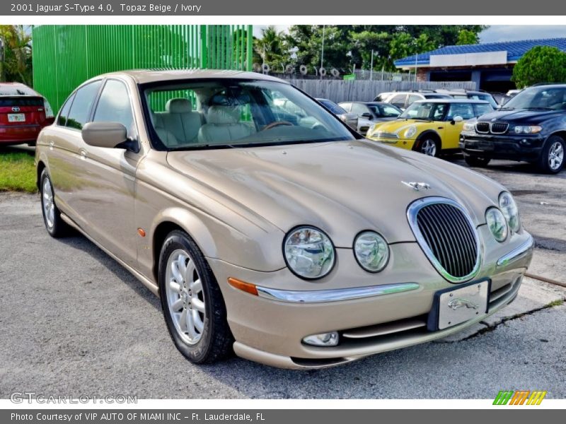 Topaz Beige / Ivory 2001 Jaguar S-Type 4.0