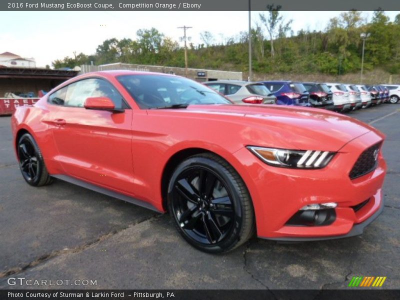 Front 3/4 View of 2016 Mustang EcoBoost Coupe
