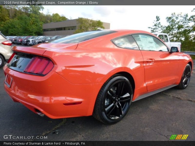 Competition Orange / Ebony 2016 Ford Mustang EcoBoost Coupe