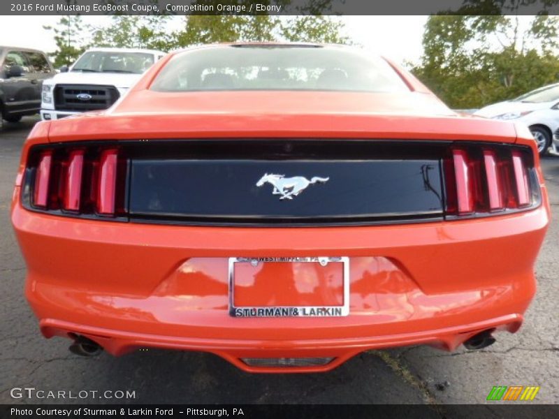 Competition Orange / Ebony 2016 Ford Mustang EcoBoost Coupe