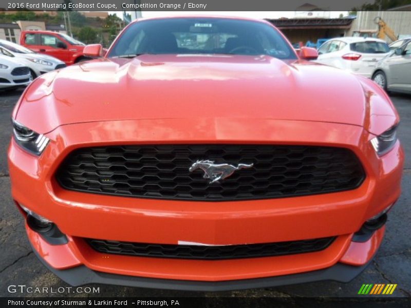  2016 Mustang EcoBoost Coupe Competition Orange