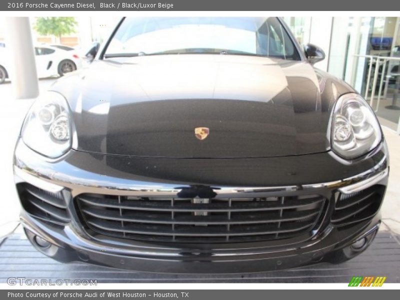 Black / Black/Luxor Beige 2016 Porsche Cayenne Diesel