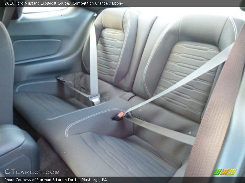 Rear Seat of 2016 Mustang EcoBoost Coupe