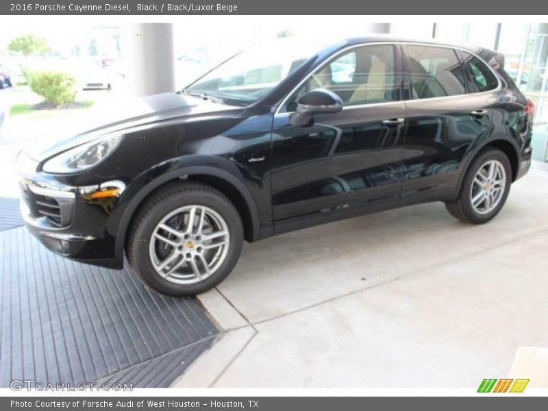 Black / Black/Luxor Beige 2016 Porsche Cayenne Diesel