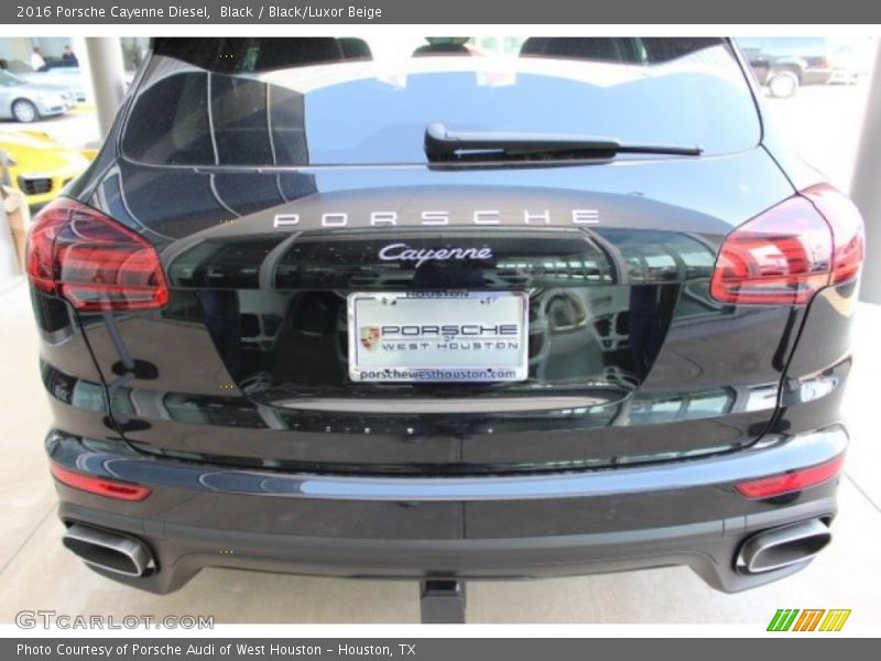 Black / Black/Luxor Beige 2016 Porsche Cayenne Diesel