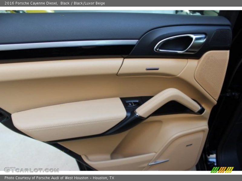 Black / Black/Luxor Beige 2016 Porsche Cayenne Diesel