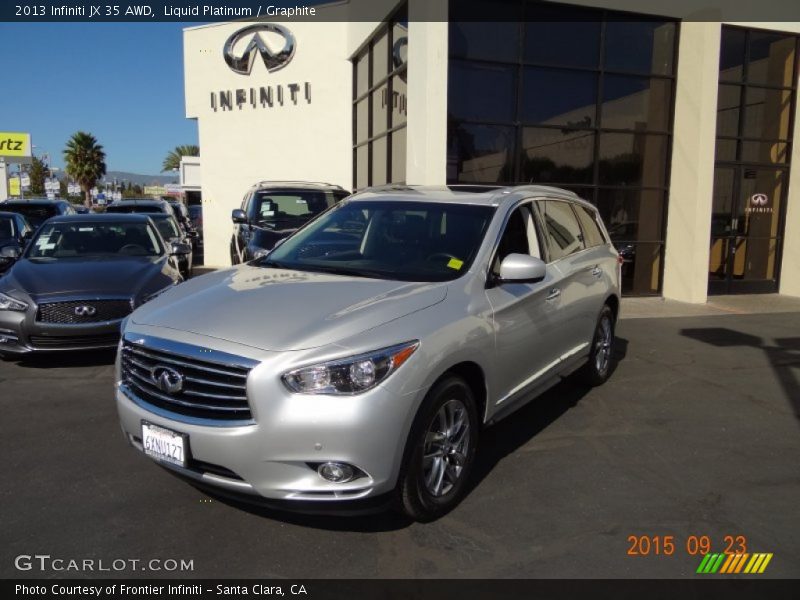 Liquid Platinum / Graphite 2013 Infiniti JX 35 AWD