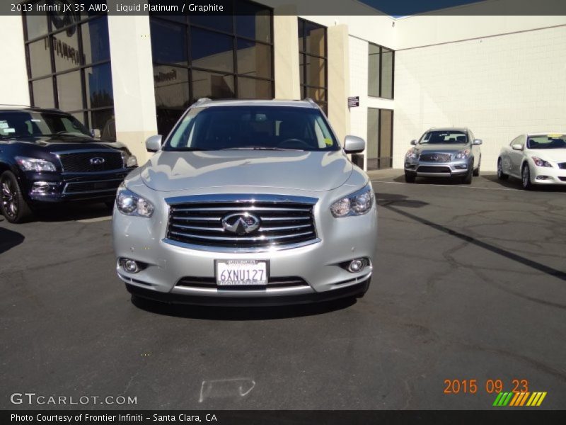Liquid Platinum / Graphite 2013 Infiniti JX 35 AWD