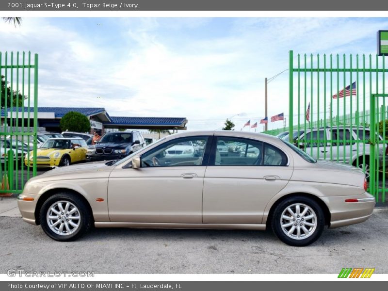 Topaz Beige / Ivory 2001 Jaguar S-Type 4.0