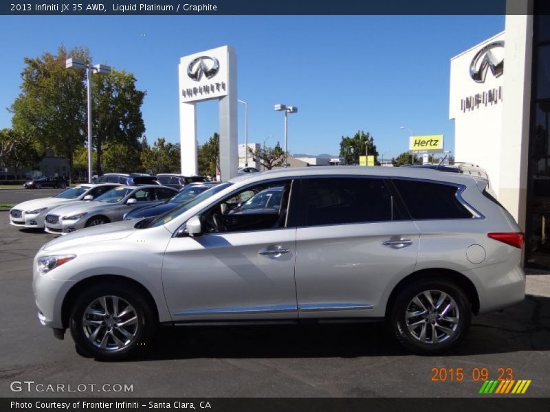 Liquid Platinum / Graphite 2013 Infiniti JX 35 AWD