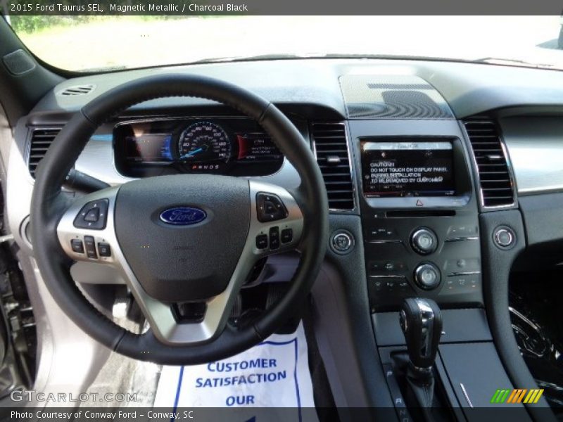 Magnetic Metallic / Charcoal Black 2015 Ford Taurus SEL