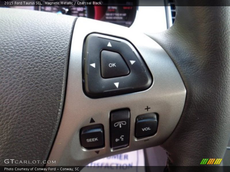 Magnetic Metallic / Charcoal Black 2015 Ford Taurus SEL