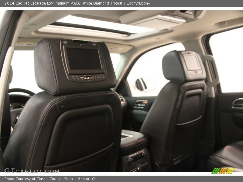 White Diamond Tricoat / Ebony/Ebony 2014 Cadillac Escalade ESV Platinum AWD