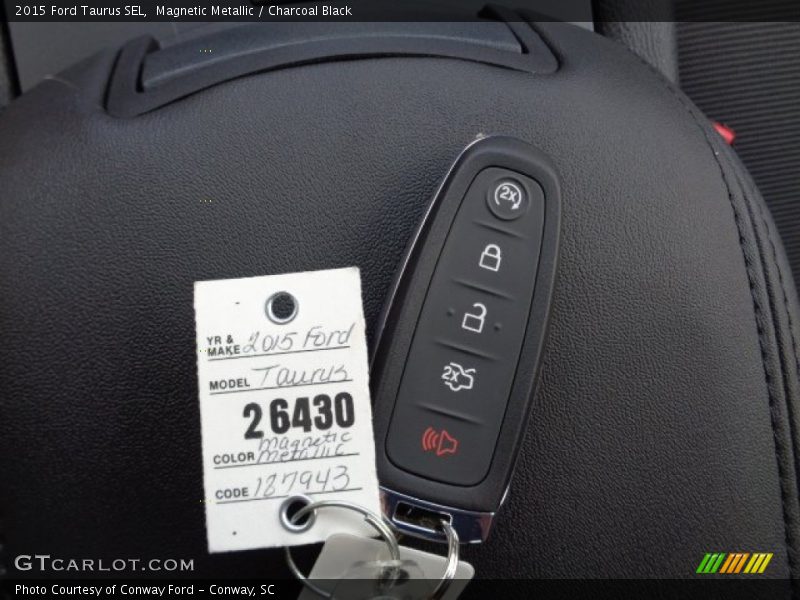 Magnetic Metallic / Charcoal Black 2015 Ford Taurus SEL