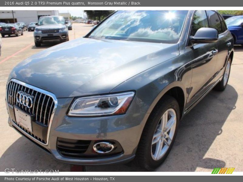 Monsoon Gray Metallic / Black 2016 Audi Q5 2.0 TFSI Premium Plus quattro