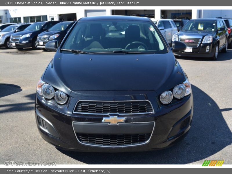 Black Granite Metallic / Jet Black/Dark Titanium 2015 Chevrolet Sonic LT Sedan