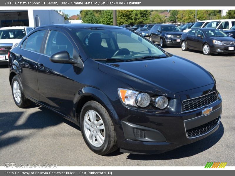 Black Granite Metallic / Jet Black/Dark Titanium 2015 Chevrolet Sonic LT Sedan