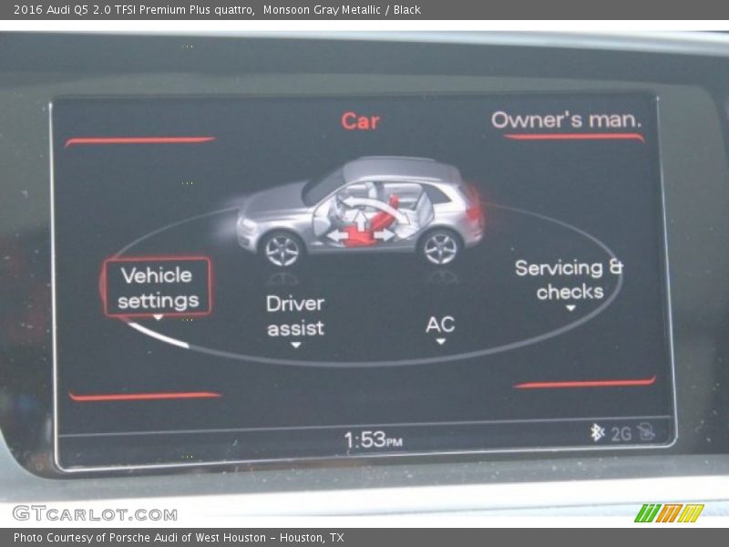 Monsoon Gray Metallic / Black 2016 Audi Q5 2.0 TFSI Premium Plus quattro