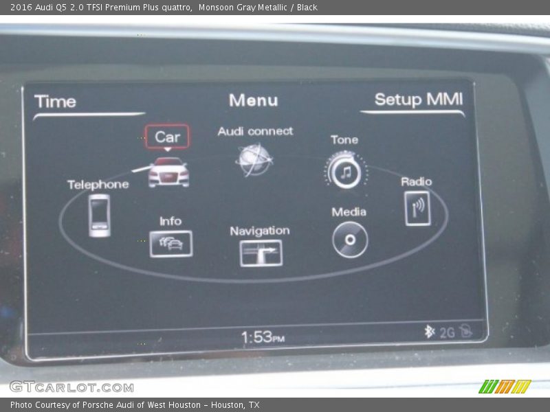 Monsoon Gray Metallic / Black 2016 Audi Q5 2.0 TFSI Premium Plus quattro