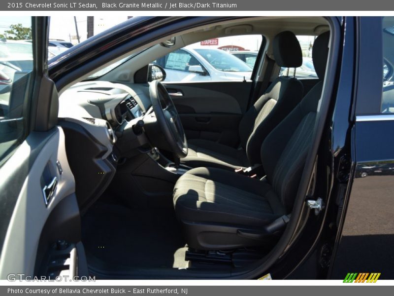 Black Granite Metallic / Jet Black/Dark Titanium 2015 Chevrolet Sonic LT Sedan