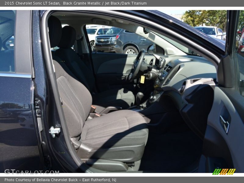 Black Granite Metallic / Jet Black/Dark Titanium 2015 Chevrolet Sonic LT Sedan