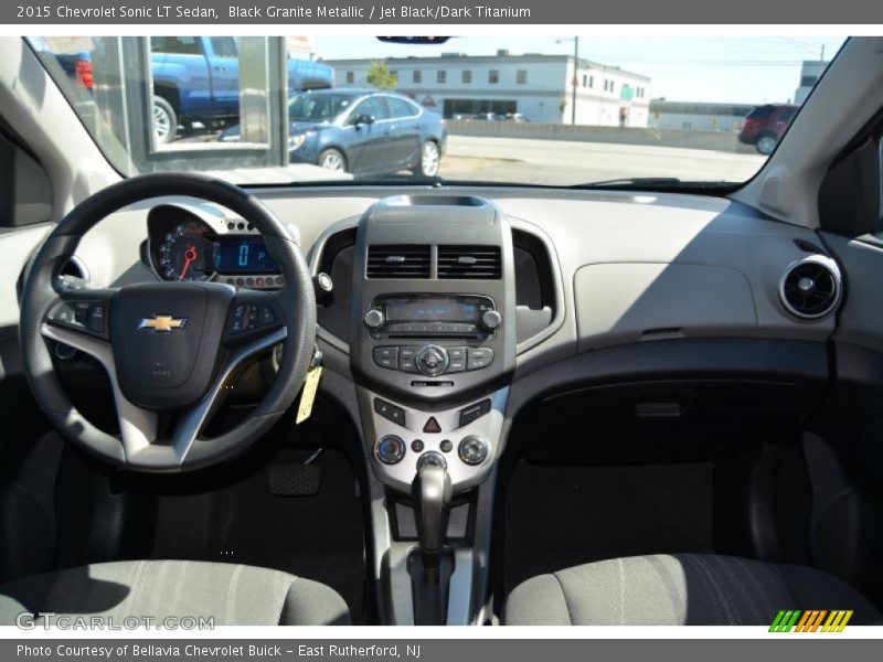 Black Granite Metallic / Jet Black/Dark Titanium 2015 Chevrolet Sonic LT Sedan