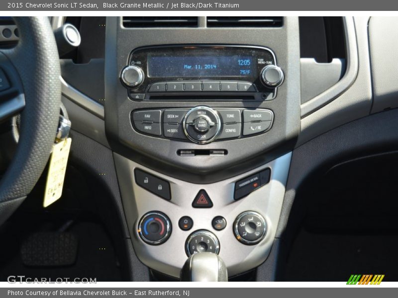 Black Granite Metallic / Jet Black/Dark Titanium 2015 Chevrolet Sonic LT Sedan