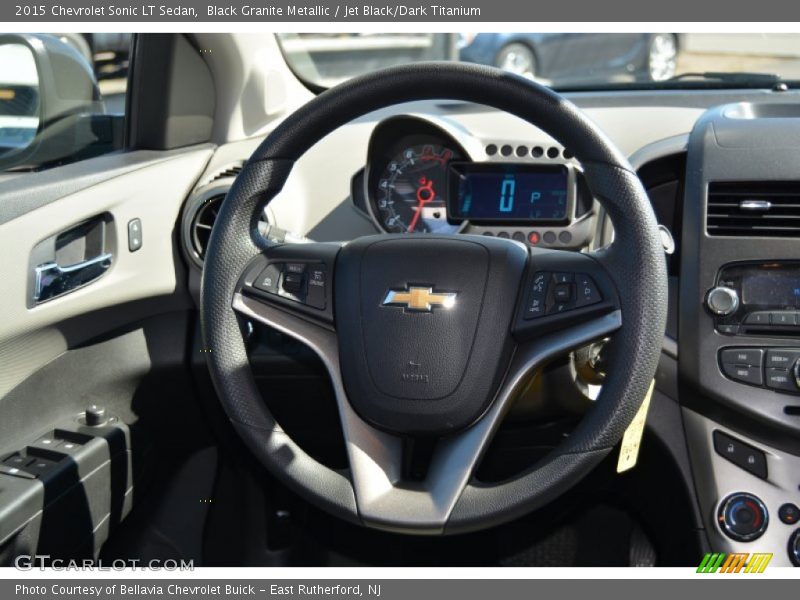 Black Granite Metallic / Jet Black/Dark Titanium 2015 Chevrolet Sonic LT Sedan