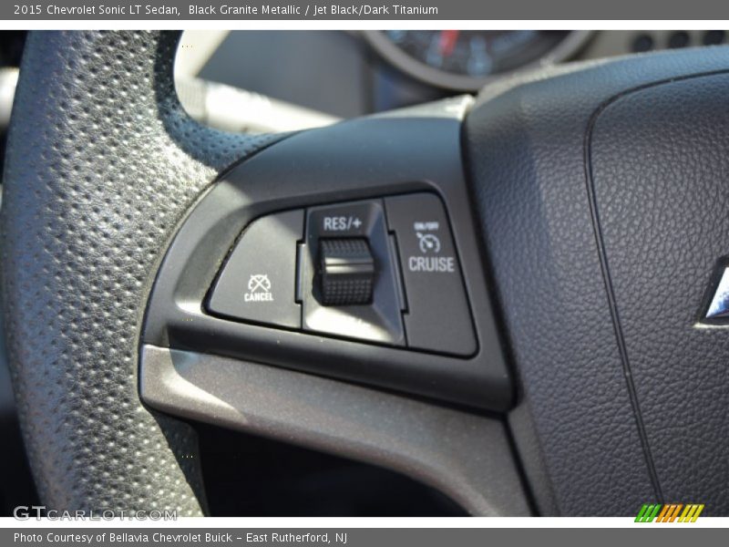 Black Granite Metallic / Jet Black/Dark Titanium 2015 Chevrolet Sonic LT Sedan