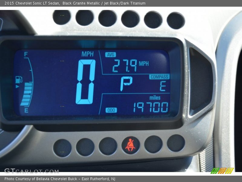 Black Granite Metallic / Jet Black/Dark Titanium 2015 Chevrolet Sonic LT Sedan