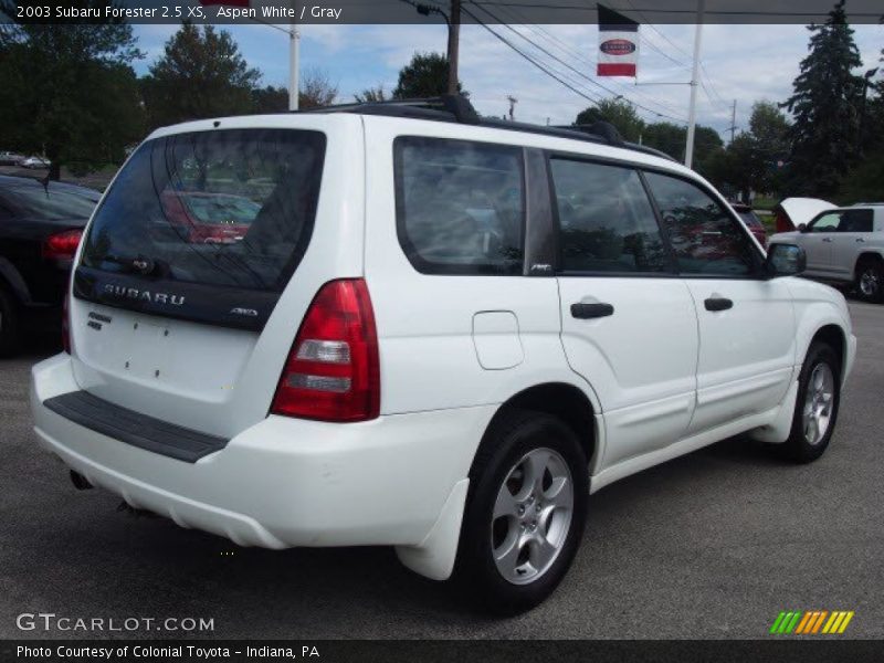 Aspen White / Gray 2003 Subaru Forester 2.5 XS
