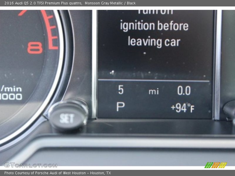 Monsoon Gray Metallic / Black 2016 Audi Q5 2.0 TFSI Premium Plus quattro