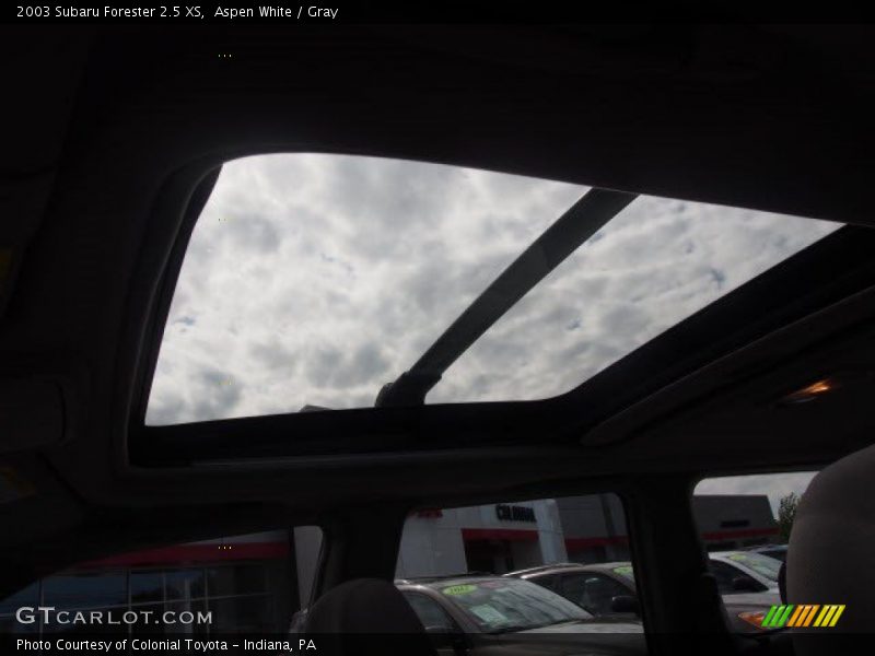 Aspen White / Gray 2003 Subaru Forester 2.5 XS