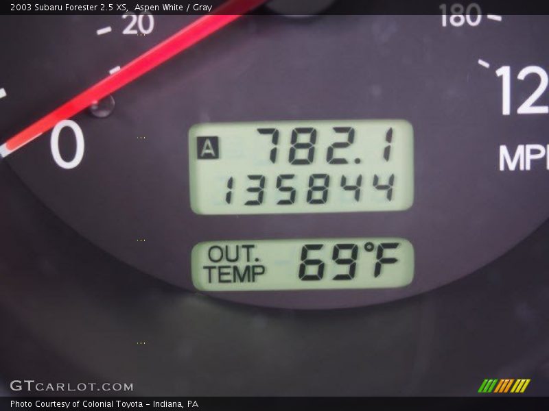 Aspen White / Gray 2003 Subaru Forester 2.5 XS