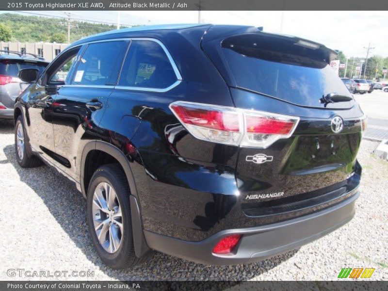 Attitude Black Metallic / Ash 2015 Toyota Highlander XLE AWD